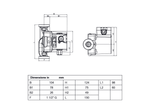 DAB VS65-150 Bronze Hot Water Circulator Pump with Single Speed Setting
