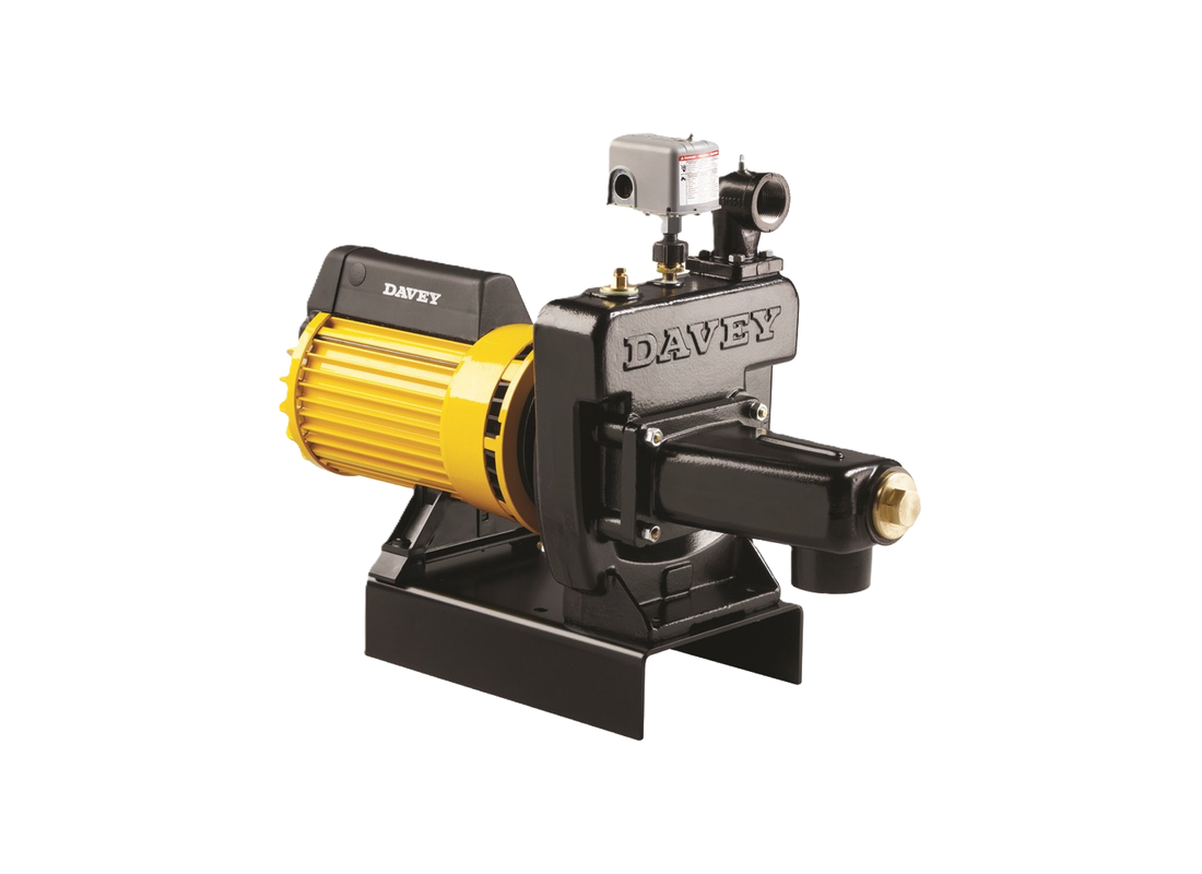 Davey KPJ2403680 cast iron jet-assisted shallow well pump with single impeller for efficient water tank filling.