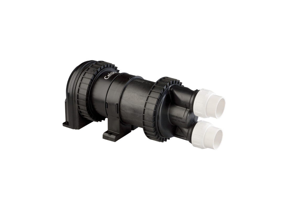 Davey Celsior C270A ABS high-flow spa pump for multi-jet spa baths, featuring durable acetal impeller and pool pump design.