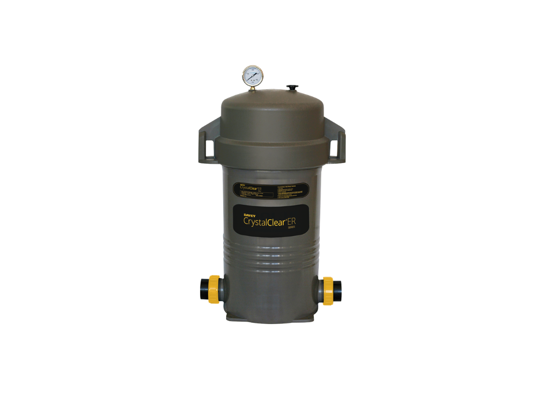 Davey CrystalClear ER Cartridge Element for high flow pool filtration, 270ft polyester fabric filter for pool cartridge filters.