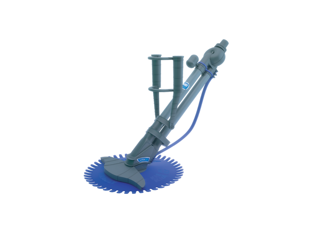Davey Kreepy Krauly VTX7 automatic pool cleaner with adjustable steering system and triple cleaning action for efficient pool maintenance