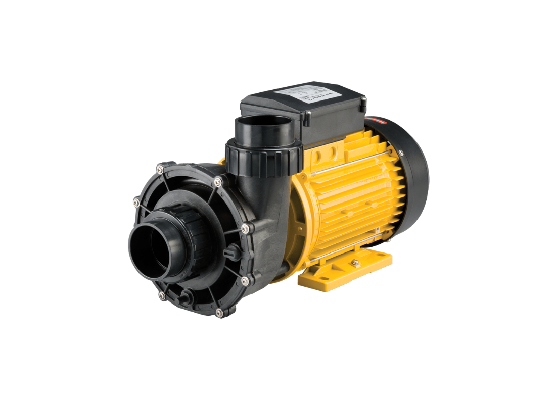 Davey SpaPower QB2501 1850W spa pump with 3-pin plug, designed for swim spas, featuring high flow performance.
