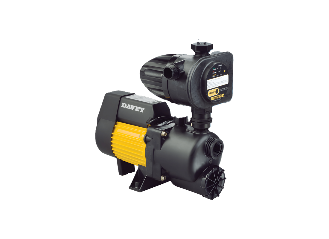 Davey XP45T jet-assisted pressure pump for washing systems with Torrium2 controller and single impeller, durable technopolymer construction.