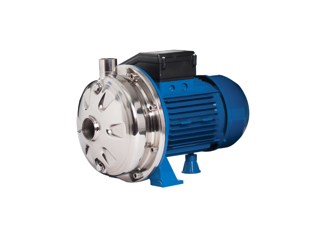 Ebara CDX 200/25 stainless steel centrifugal pump with closed impeller, designed for pressure distribution and high-head applications.