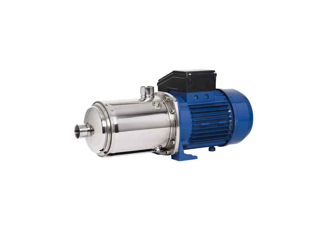 Ebara MATRIX 3-3T/0.65M stainless steel multistage centrifugal pump with closed impeller for domestic water supply.