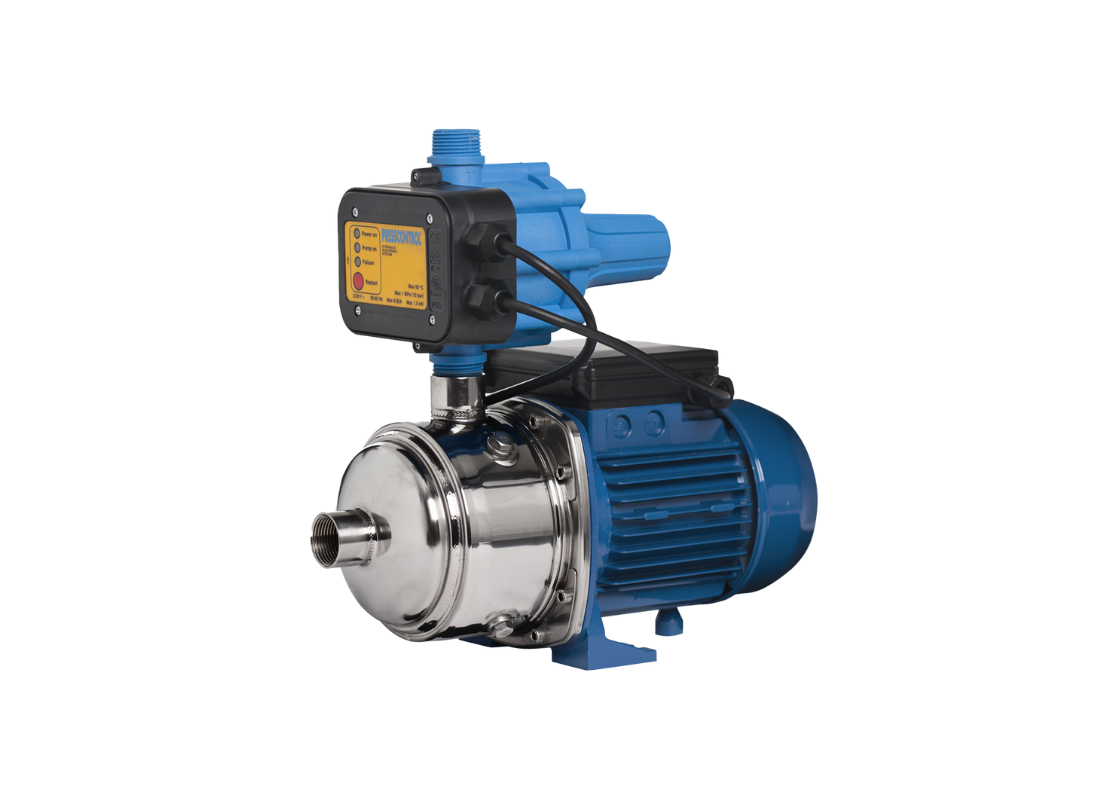 Ebara MATRIX 5-5T/1.3M-MC22 stainless steel automatic pressure pump for water boosting with closed impeller.