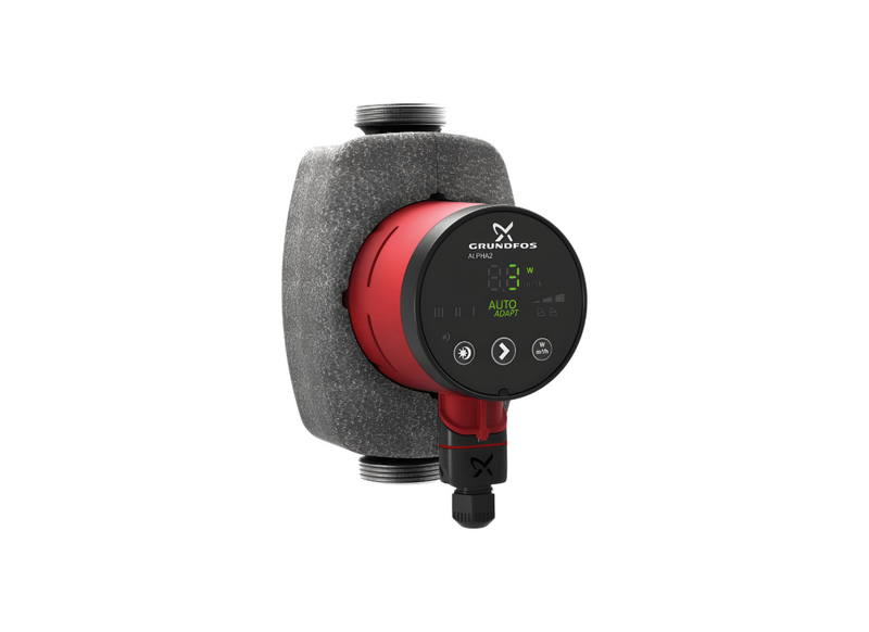 Grundfos Alpha2 25-60N Stainless Steel AUTOADAPT Circulator Pump 180mm with Composite Impeller