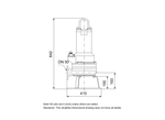 Grundfos APG.50.65.3 Cast Iron 6.5 kW Submersible Wastewater Pump for Pressurised Systems with Cutter Impeller
