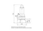 Grundfos APG.50.92.3 Cast Iron 9.2 kW Submersible Wastewater Pump for Pressure Maintenance with Cutter Impeller