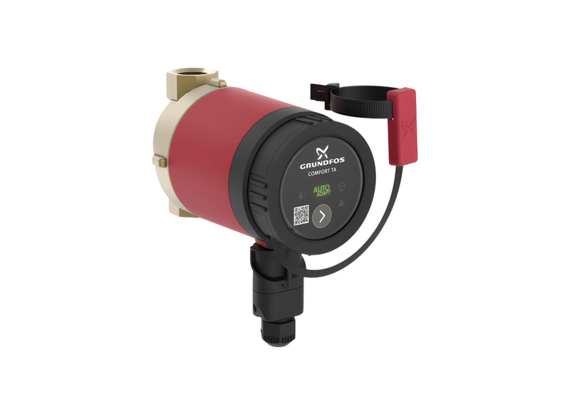 Grundfos Comfort 15-14 B TA Brass AUTOADAPT Circulator Pump for Domestic Hot Water with Composite Impeller