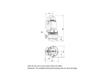 Grundfos EF30.50.09.E.Ex.2.1.502 Cast Iron AUTOADAPT Wastewater Pump for Fibres with Semi Open Impeller