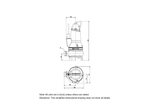 Grundfos EF30.50.09.Ex.2.50B Cast Iron Explosion-Proof Wastewater Pump for Laundries with Semi Open Impeller