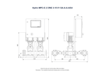 Grundfos Hydro MPC-E 2 x CRIE 3-15 Three Phase 2 x 1.5kW 304ss Booster System w/8L Tank and CU 352 Controller