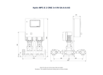 Grundfos Hydro MPC-E 2 x CRIE 3-4 Single Phase 2 x 0.55kW 304ss Booster System w/8L Tank and CU 352 Controller