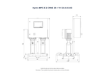 Grundfos Hydro MPC-E 2 x CRNE 20-1 Three Phase 2 x 2.2kW 304ss Booster System w/8L Tank and CU 352 Controller