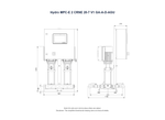 Grundfos Hydro MPC-E 2 x CRNE 20-7 Three Phase 2 x 11kW 304ss Booster System w/8L Tank and CU 352 Controller