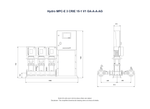 Grundfos Hydro MPC-E 3 x CRIE 15-1 Three Phase 3 x 1.5kW 304ss Booster System w/8L Tank and CU 352 Controller