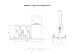 Grundfos Hydro MPC-E 3 x CRIE 5-12 Three Phase 3 x 3kW 304ss Booster System w/18L Tank and CU 352 Controller