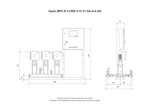 Grundfos Hydro MPC-E 3 x CRIE 5-12 Three Phase 3 x 3kW 304ss Booster System w/8L Tank and CU 352 Controller