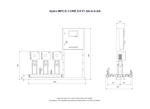 Grundfos Hydro MPC-E 3 x CRIE 5-9 Single Phase 3 x 2.2kW 304ss Booster System w/8L Tank and CU 352 Controller