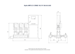Grundfos Hydro MPC-E 3 x CRNE 10-2 Three Phase 3 x 1.5kW 304ss Booster System w/8L Tank and CU 352 Controller