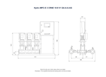 Grundfos Hydro MPC-E 3 x CRNE 10-9 Three Phase 3 x 5.5kW 304ss Booster System w/8L Tank and CU 352 Controller