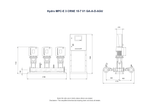 Grundfos Hydro MPC-E 3 x CRNE 15-7 Three Phase 3 x 7.5kW 304ss Booster System w/8L Tank and CU 352 Controller