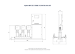 Grundfos Hydro MPC-E 3 x CRNE 5-2 Single Phase 3 x 0.55kW 304ss Booster System w/8L Tank and CU 352 Controller