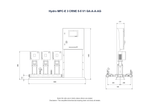 Grundfos Hydro MPC-E 3 x CRNE 5-5 Three Phase 3 x 1.5kW 304ss Booster System w/8L Tank and CU 352 Controller