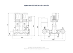 Grundfos Hydro Multi-E 2 x CRE 20-1 Three Phase 2 x 1.5kW Variable Speed Booster Pump Set with 24L Tank