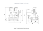 Grundfos Hydro Multi-E 2 x CRE 3-8 Single Phase 2 x 0.75kW Variable Speed Booster Pump Set with 24L Tank