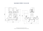 Grundfos Hydro Multi-E 2 x CRE 45-1-1 Three Phase 2 x 4kW Variable Speed Booster Pump Set with 24L Tank