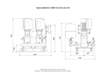 Grundfos Hydro Multi-E 2 x CRE 5-2 Three Phase 2 x 0.55kW Variable Speed Booster Pump Set with 24L Tank