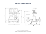 Grundfos Hydro Multi-E 2 x CRE 64-2-2 Three Phase 2 x 11kW Variable Speed Booster Pump Set with 24L Tank