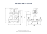 Grundfos Hydro Multi-E 2 x CRNE 15-8 Three Phase 2 x 7.5kW Variable Speed 304ss Booster Pump Set with 24L Tank