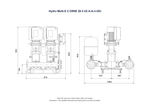 Grundfos Hydro Multi-E 2 x CRNE 20-3 Three Phase 2 x 4kW Variable Speed 304ss Booster Pump Set with 24L Tank