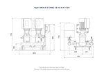 Grundfos Hydro Multi-E 2 x CRNE 3-8 Three Phase 2 x 0.75kW Variable Speed 304ss Booster Pump Set with 24L Tank