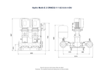 Grundfos Hydro Multi-E 2 x CRNE 32-1-1 Three Phase 2 x 1.5kW Variable Speed Booster Pump Set with 24L Tank