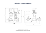Grundfos Hydro Multi-E 2 x CRNE 32-5 Three Phase 2 x 11kW Variable Speed 304ss Booster Pump Set with 24L Tank