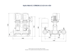 Grundfos Hydro Multi-E 2 x CRNE 45-2-2 Three Phase 2 x 7.5kW Variable Speed Booster Pump Set with 24L Tank
