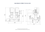 Grundfos Hydro Multi-E 2 x CRNE 5-7 Three Phase 2 x 1.1kW Variable Speed 304ss Booster Pump Set with 24L Tank