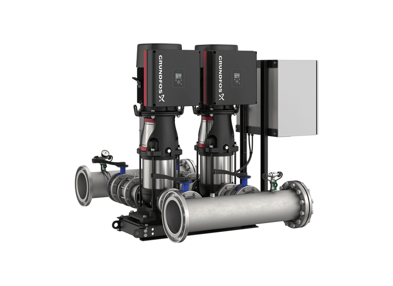 Grundfos Hydro Multi-E 2 x CRNE 95-2-1 Three Phase 2 x 22kW Variable Speed Booster Pump Set with 24L Tank