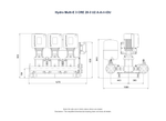 Grundfos Hydro Multi-E 3 x CRE 20-3 Three Phase 3 x 4kW Variable Speed Booster Pump Set with 24L Tank