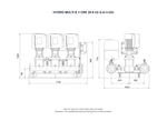 Grundfos Hydro Multi-E 3 x CRE 20-8 Three Phase 3 x 11kW Variable Speed Booster Pump Set with 8L Tank