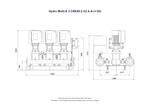 Grundfos Hydro Multi-E 3 x CRE 45-2 Three Phase 3 x 11kW Variable Speed Booster Pump Set with 24L Tank