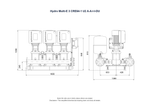 Grundfos Hydro Multi-E 3 x CRE 64-1 Three Phase 3 x 7.5kW Variable Speed Booster Pump Set with 24L Tank