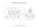 Grundfos Hydro Multi-E 3 x CRNE 10-1 Single Phase 3 x 0.55kW Variable Speed Booster Pump Set with 24L Tank