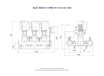 Grundfos Hydro Multi-E 3 x CRNE 10-1 Three Phase 3 x 0.55kW Variable Speed Booster Pump Set with 24L Tank