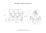 Grundfos Hydro Multi-E 3 x CRNE 10-2 Three Phase 3 x 1.1kW Variable Speed 304ss Booster Pump Set with 24L Tank