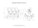 Grundfos Hydro Multi-E 3 x CRNE 15-2 Three Phase 3 x 2.2kW Variable Speed 304ss Booster Pump Set with 24L Tank